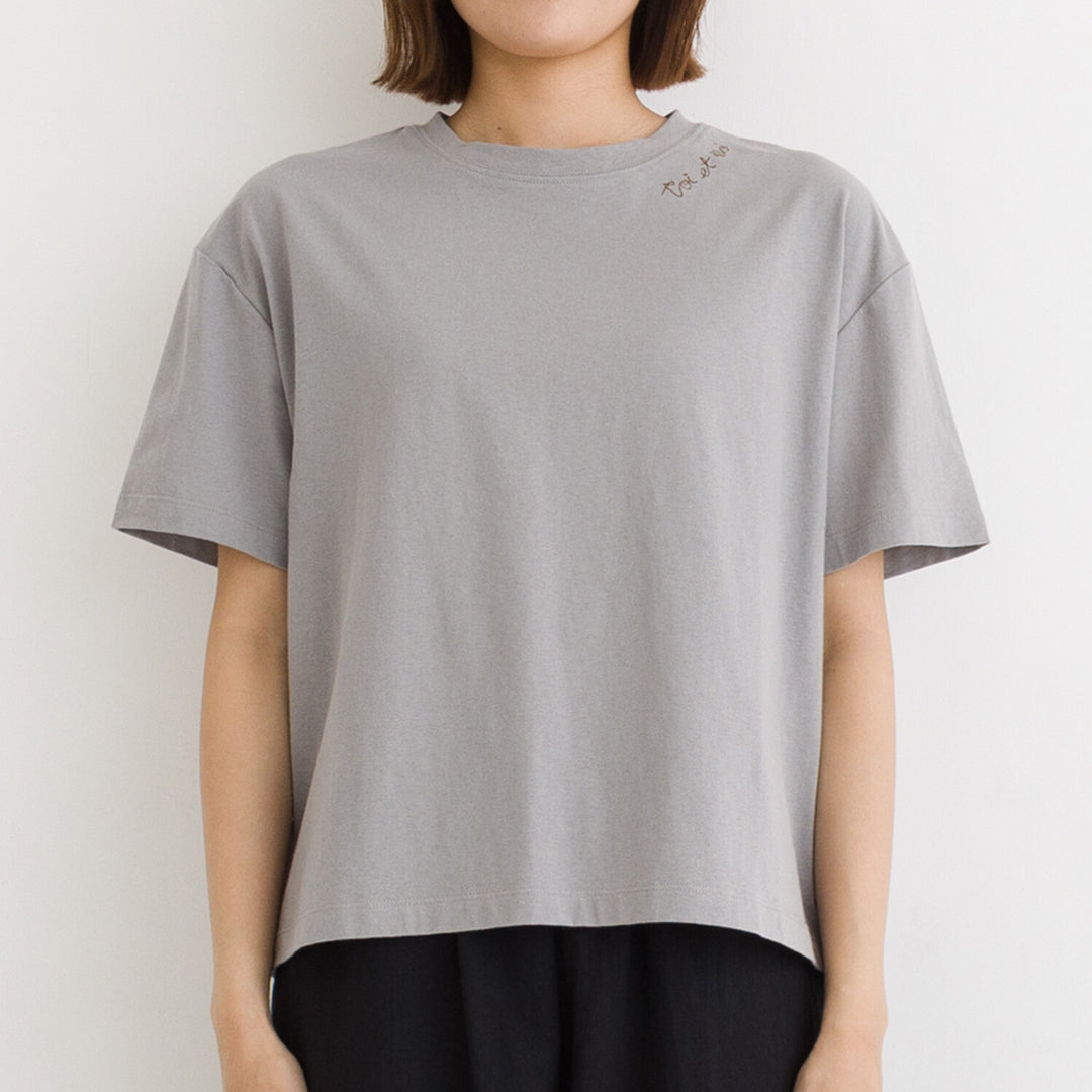 【kermu】涼感toi et moi刺繡純棉上衣 Japan E-Shop