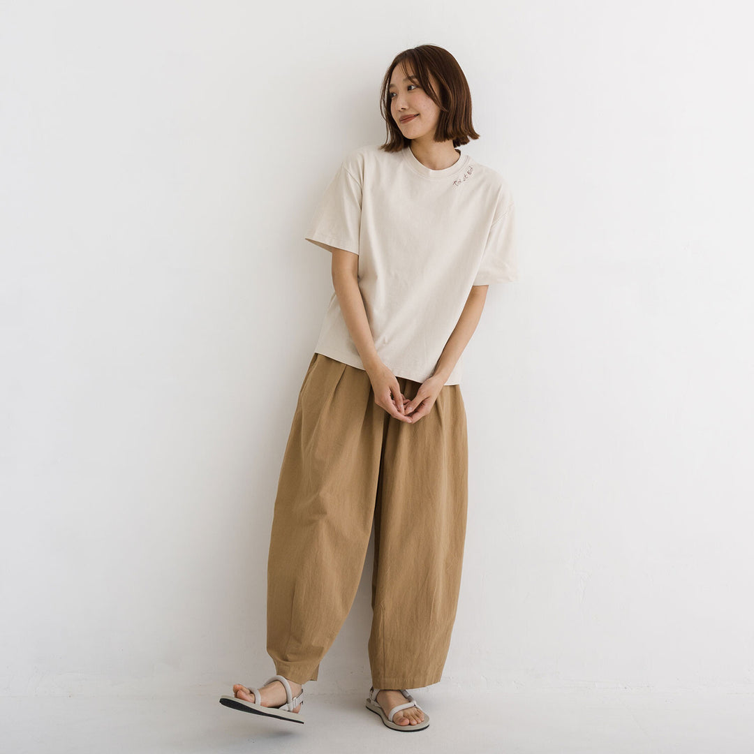 【kermu】涼感toi et moi刺繡純棉上衣 Japan E-Shop