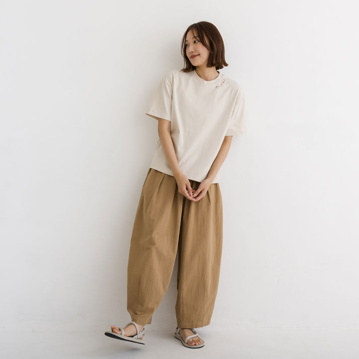 【kermu】涼感toi et moi刺繡純棉上衣 Japan E-Shop