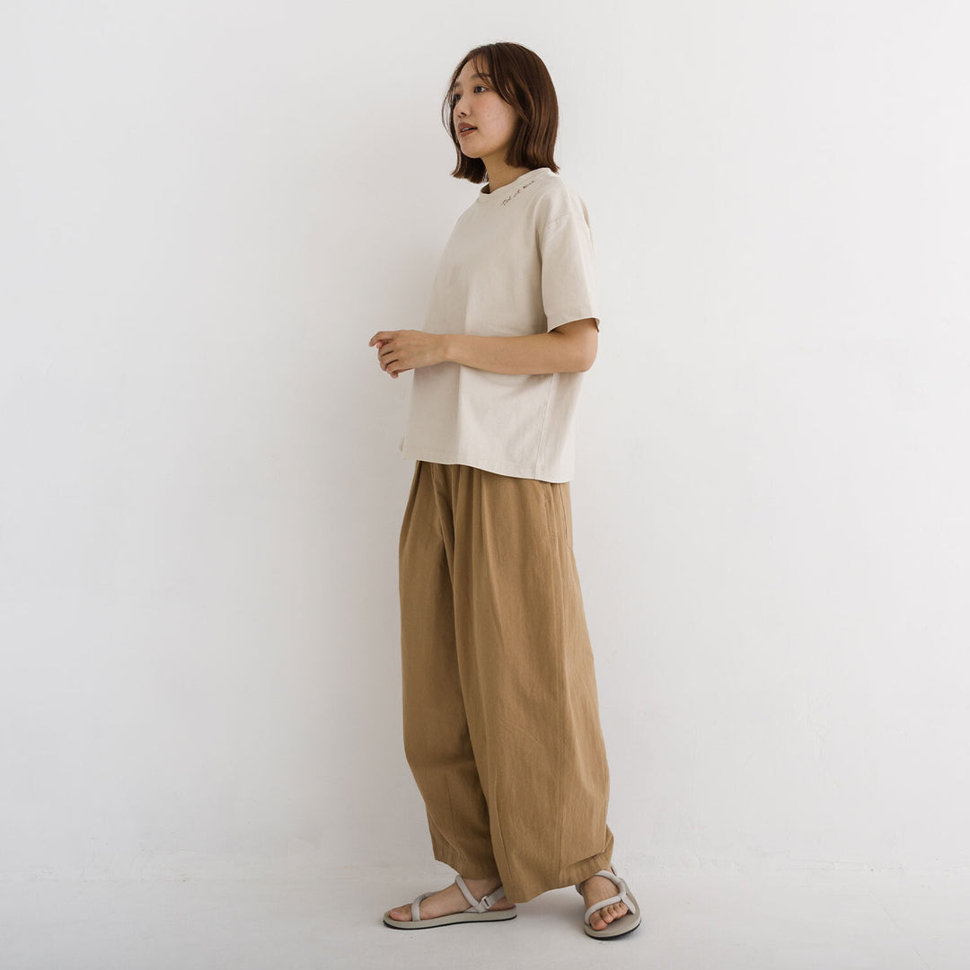 【kermu】涼感toi et moi刺繡純棉上衣 Japan E-Shop