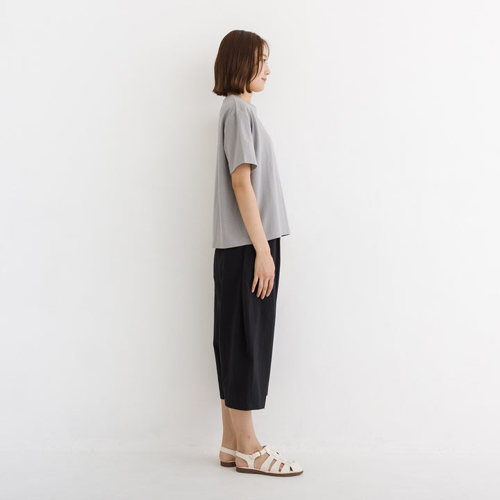 【kermu】涼感toi et moi刺繡純棉上衣 Japan E-Shop