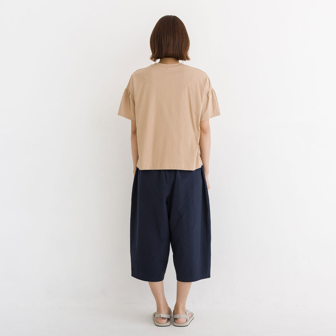 【kermu】純棉涼感抓褶袖T恤 Japan E-Shop