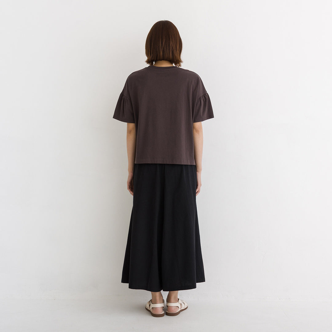 【kermu】純棉涼感抓褶袖T恤 Japan E-Shop