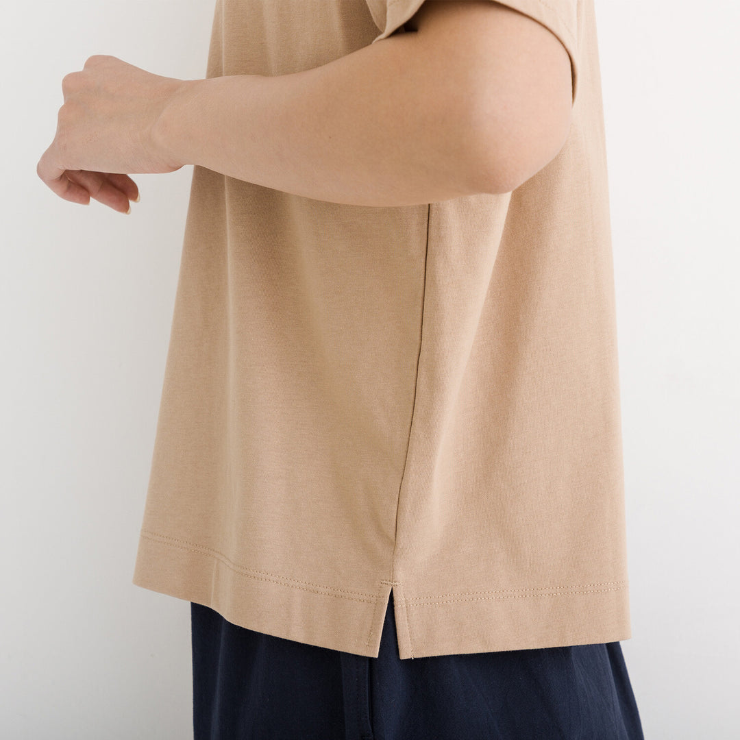 【kermu】純棉涼感抓褶袖T恤 Japan E-Shop