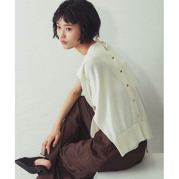 【another s】涼感抗UV可機洗多功能金釦防曬針織罩衫 F Size Japan E-Shop