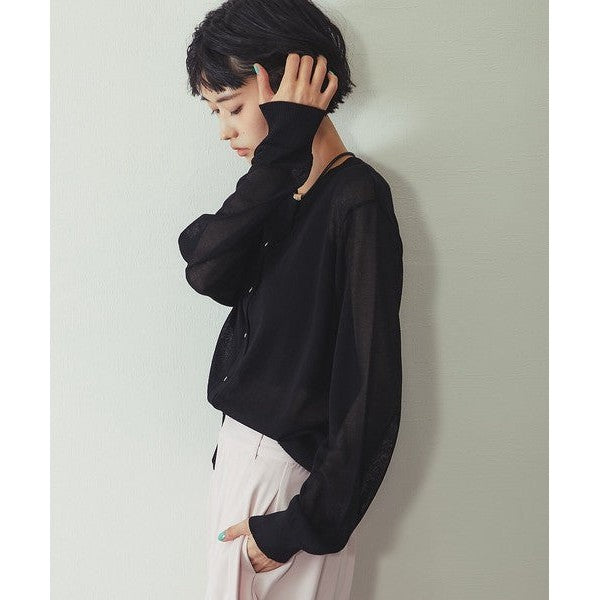 【another s】涼感抗UV可機洗多功能金釦防曬針織罩衫 F Size Japan E-Shop