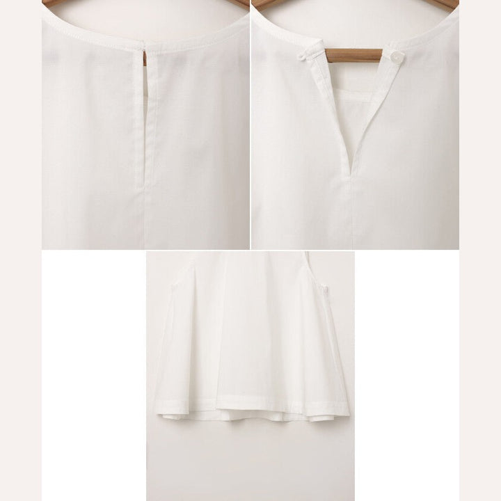 【evernavy】易打理棉混寬擺無袖襯衫 Japan E-Shop
