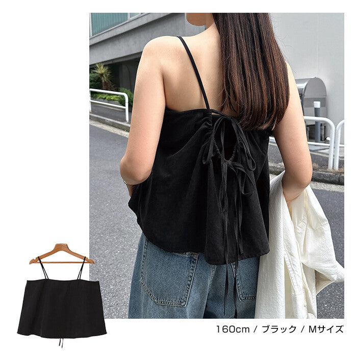 【Alma Design】背後綁帶削肩背心 蜜桃絨質感抹胸上衣 顏色