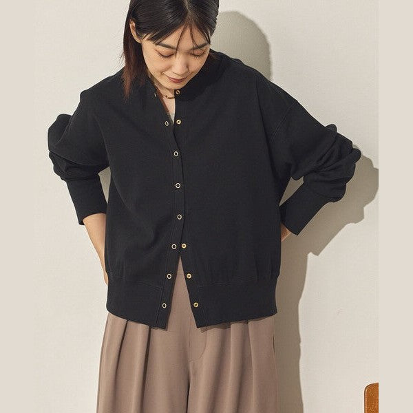 【法式慵懶美學】Sans Souci 質感金屬圓扣針織開襟外套 Japan E-Shop