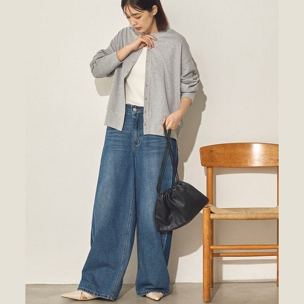 【法式慵懶美學】Sans Souci 質感金屬圓扣針織開襟外套 Japan E-Shop