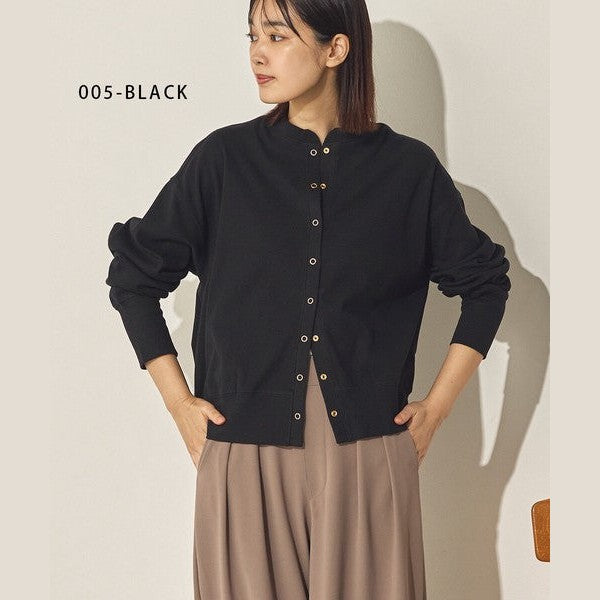 【法式慵懶美學】Sans Souci 質感金屬圓扣針織開襟外套 Japan E-Shop