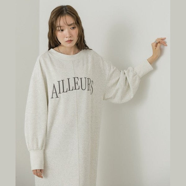 【2026秋冬新品上市】Bab 時尚字母刺繡前後兩穿魚尾連身裙 M號 Japan E-Shop