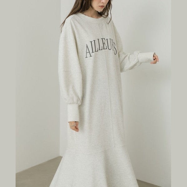 【2026秋冬新品上市】Bab 時尚字母刺繡前後兩穿魚尾連身裙 M號 Japan E-Shop