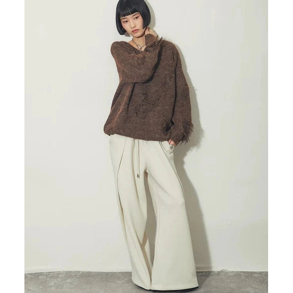 【溫暖混色美學】 another s 混色粗針織半高領寬鬆毛衣 均碼 F Size Japan E-Shop