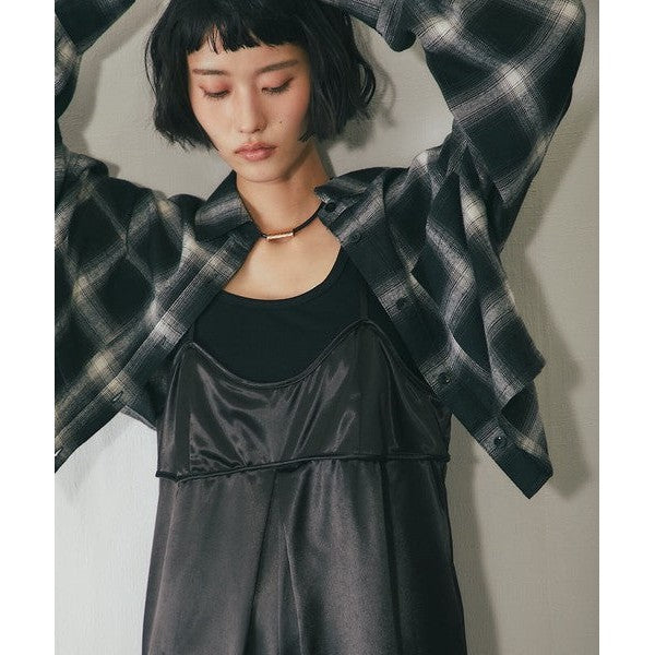 another s 日系先染Viyella格紋短版寬鬆襯衫外套 F尺寸 Japan E-Shop