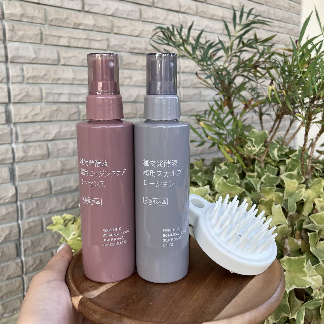 【MUJI 無印良品】藥用頭皮護理系列 - 抗老育髮精華 / 頭皮調理化妝水 (天然成分/無矽靈)