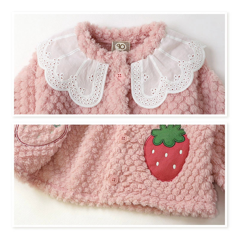 zooland 福袋2026 草莓蛋糕主題6件超可愛兒童時尚福袋｜T恤×2＋外套＋吊帶裙＋七分褲＋保溫冷袋 Japan E-Shop