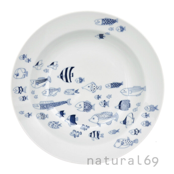 natural69 cocomarine 海洋生物義大利麵餐盤 日本波佐見燒 Japan E-Shop