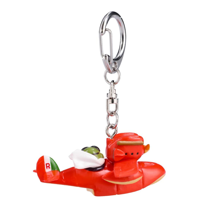 紅の豚 飛行艇沙波亞與波魯克 立體造型鑰匙圈（吉卜力工作室經典收藏系列）