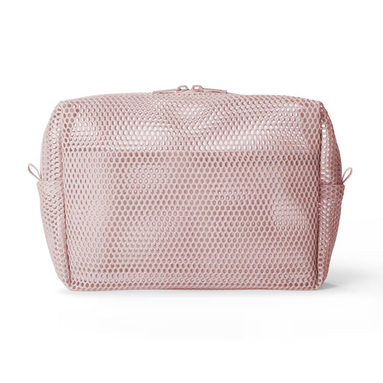 【MUJI 無印良品】立體網眼小物收納包（三色 / 19x12.5x6cm）| 大容量多口袋文具化妝收納袋 Japan E-Shop