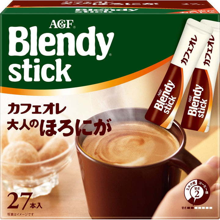 AGF Blendy Stick 速溶牛奶咖啡歐蕾奶茶棒多款選無咖啡因，低卡路里，低糖。 Japan E-Shop