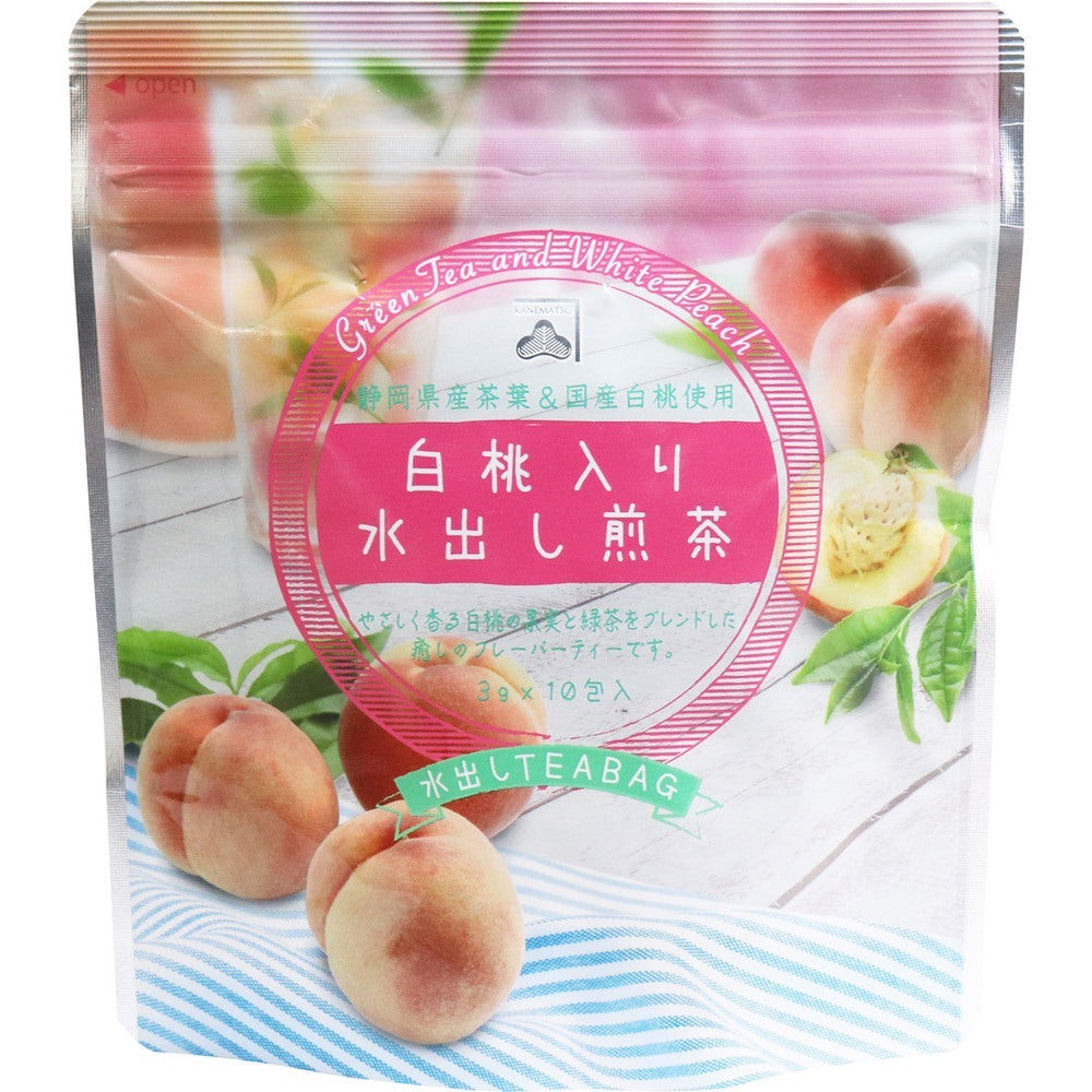 日本國產茶白桃綠茶煎茶冷泡茶包3g x 20包獨立包裝静岡県産茶葉＆国産白桃 Japan E-Shop