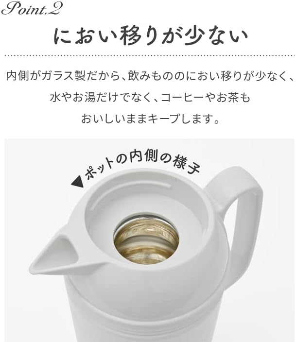 【日本 Peacock 錦蜂】日本製玻璃內膽卓上保溫壺 1.0L Country Flowers 復古鄉村花卉款 GHD-100 FLC