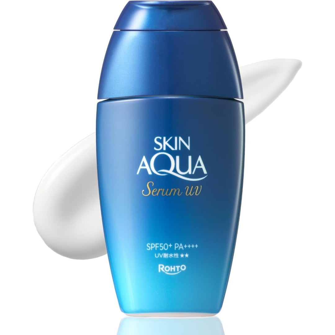 【ROHTO SKIN AQUA UV高效保濕防曬乳✨SPF50+ PA++++｜最高濃度玻尿酸配方 💧清爽水感不黏膩】 Japan E-Shop