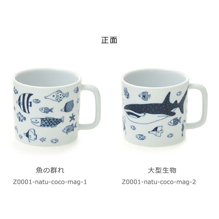 natural69 cocomarine 海洋圖案馬克杯 波佐見燒 日本製 Japan E-Shop