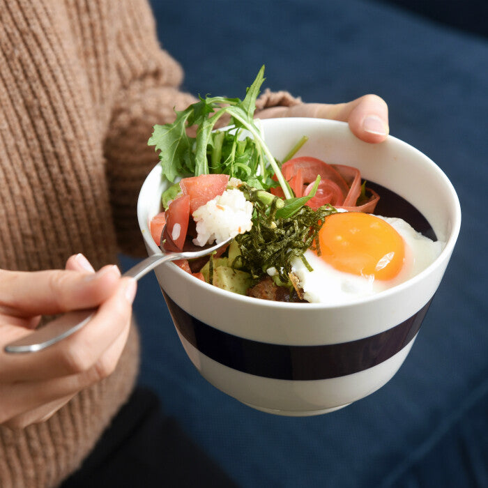 natural69 波佐見燒 條紋圖案丼碗 日本製