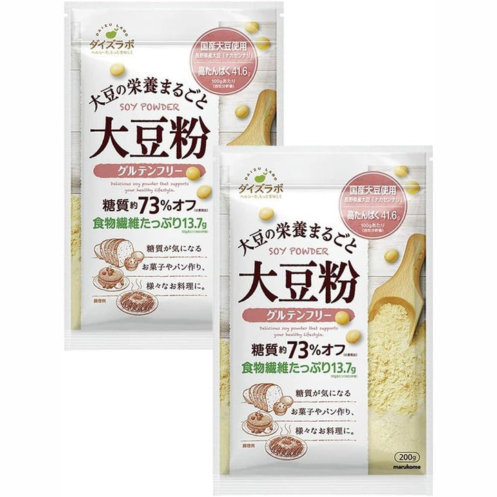 日本 ダイズラボ大豆粉 200g | 低糖質73%！高蛋白/高纖維無麩質健康麵粉替代品 Japan E-Shop