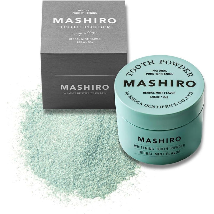 【MASHIRO】日本製 藥用亮白潔齒粉 30g 約100次使用量 - 醫部外品 Japan E-Shop