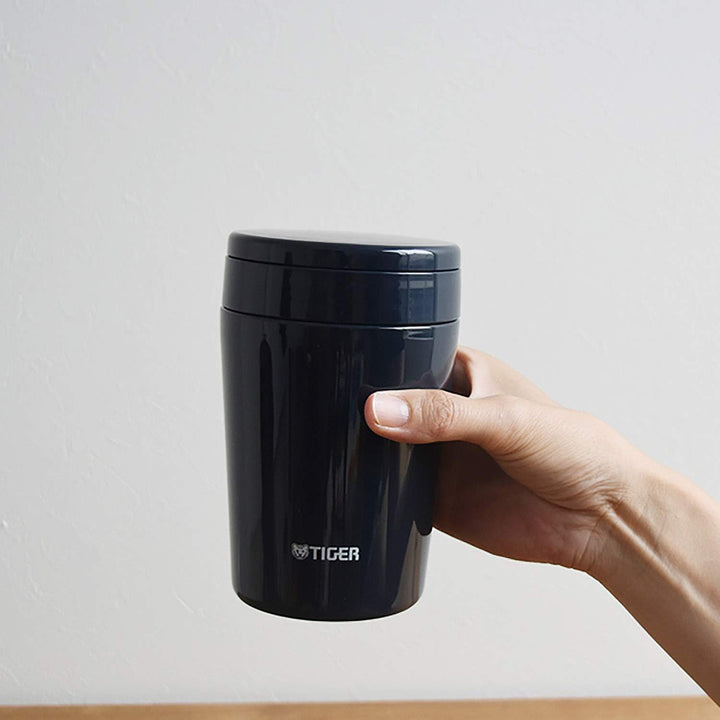 虎牌 TIGER Thermos 廣口真空保溫湯罐 380ml｜靛藍色｜辣椒紅 Japan E-Shop