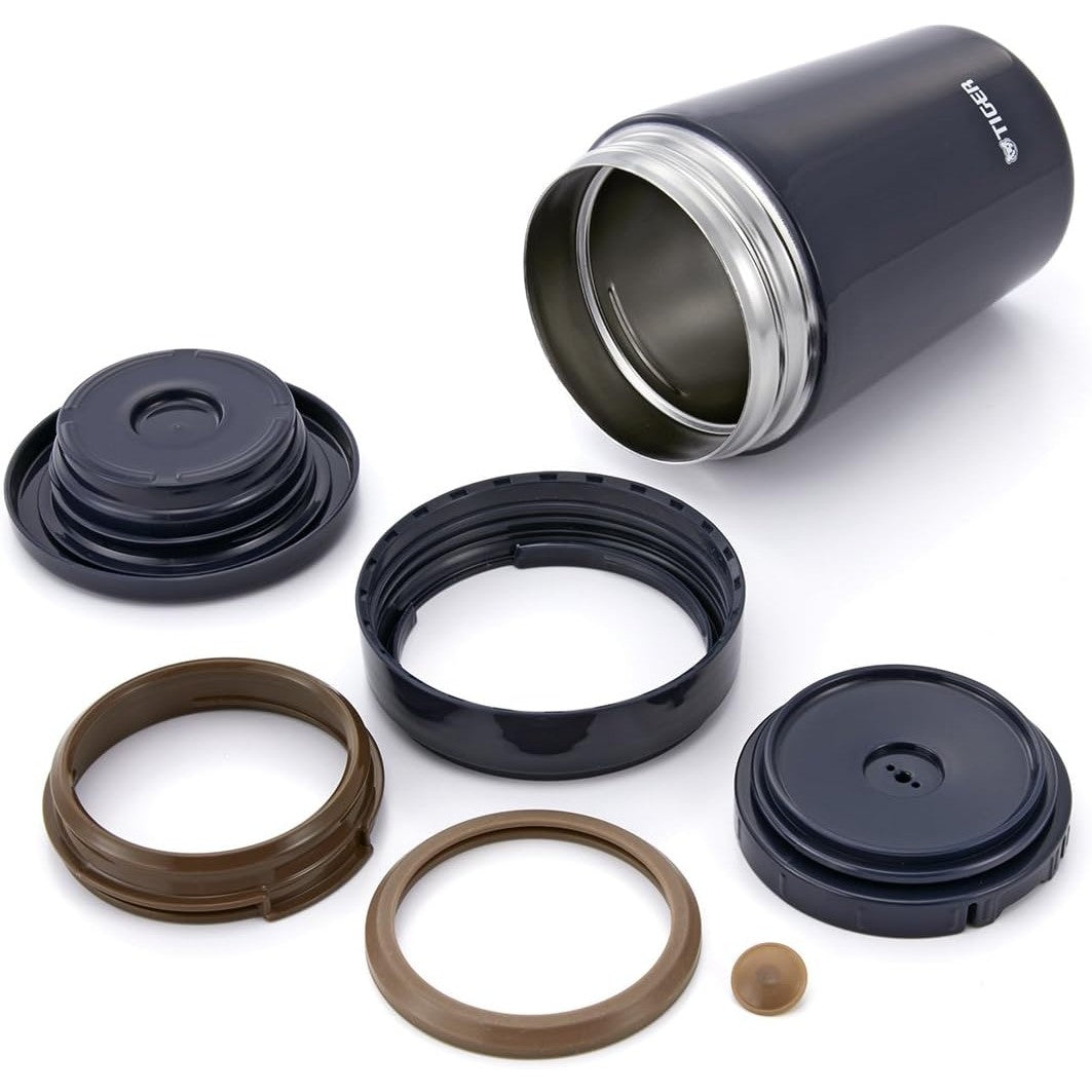 虎牌 TIGER Thermos 廣口真空保溫湯罐 380ml｜靛藍色｜辣椒紅 Japan E-Shop