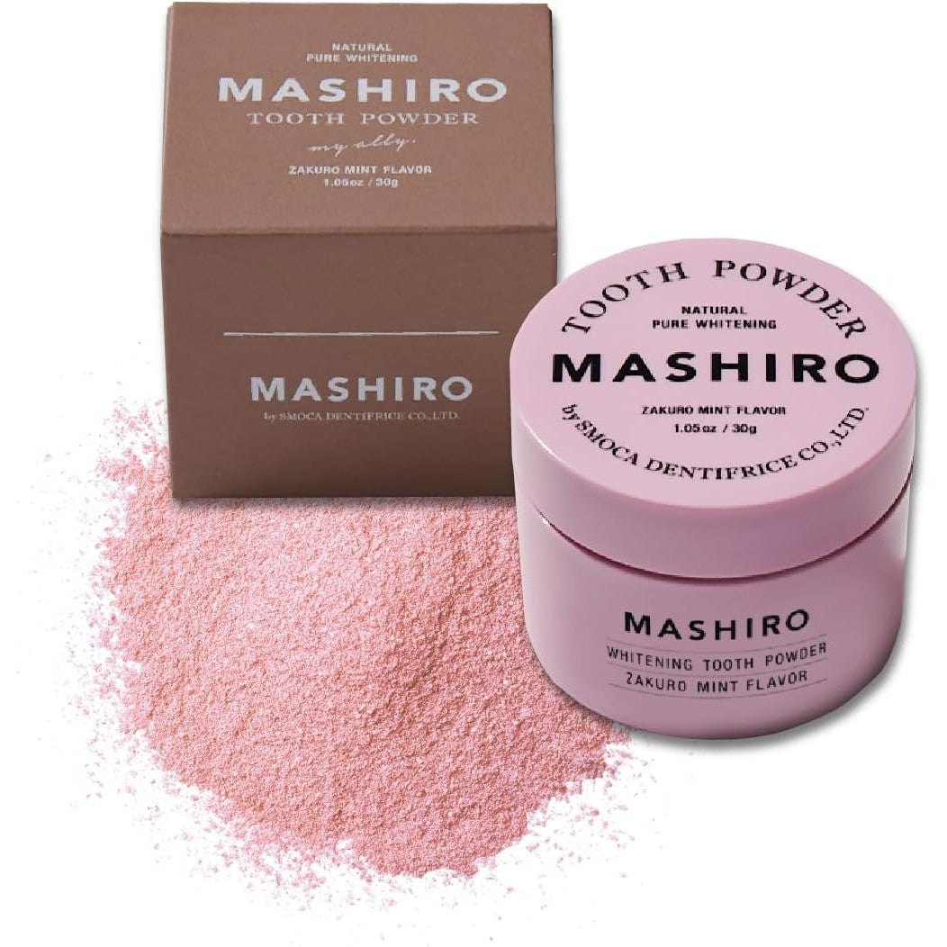 【MASHIRO】日本製 藥用亮白潔齒粉 30g 約100次使用量 - 醫部外品 Japan E-Shop