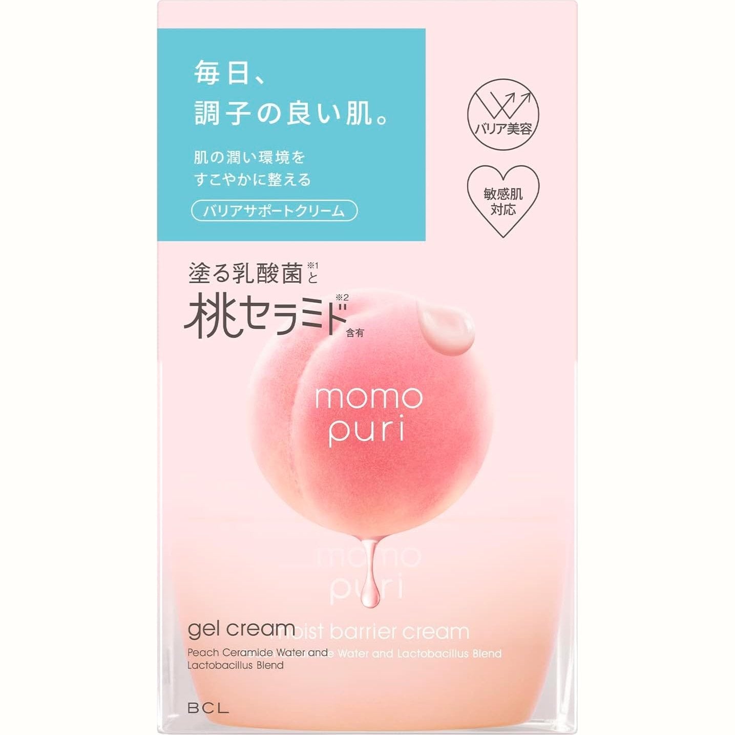 日本BCL MOMO PURI 桃子保濕啫喱面霜 80g 深層滋潤 Japan E-Shop