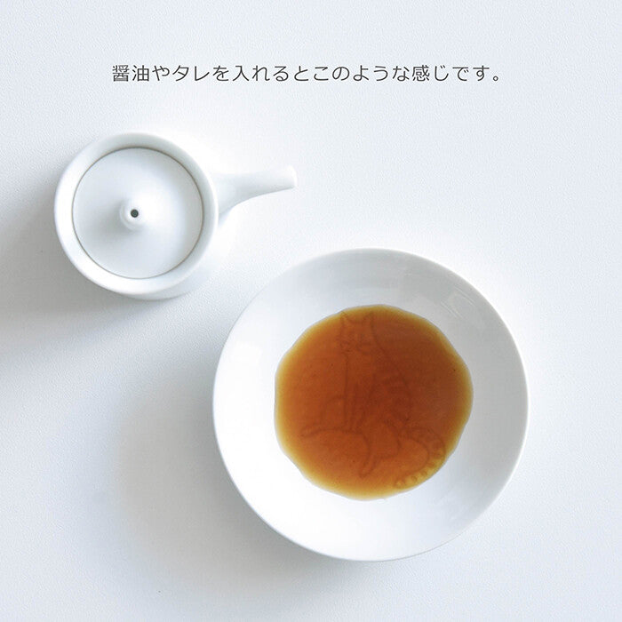 natural69 ZUPA white 動物豆皿 波佐見燒醬油碟 日本製