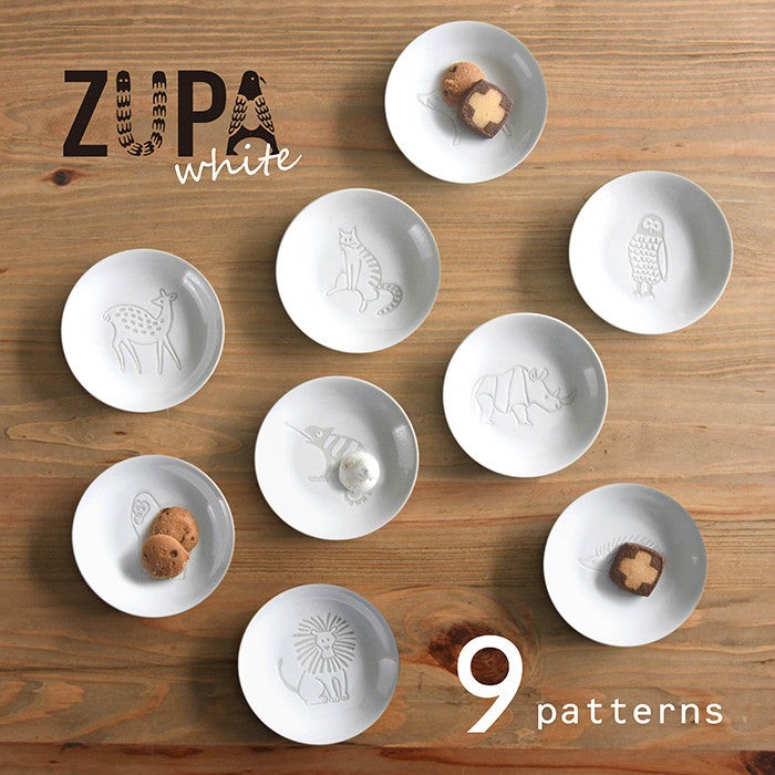 natural69 ZUPA white 動物豆皿 波佐見燒醬油碟 日本製 Japan E-Shop
