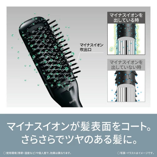 Panasonic 國際牌 EH-HV21-K 負離子整髮梳 輕巧纖細版 180度恆溫 國際電壓 Japan E-Shop