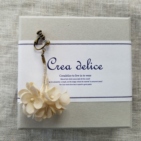 【crea delice】花朵造型日常剪裁單耳耳環 Japan E-Shop