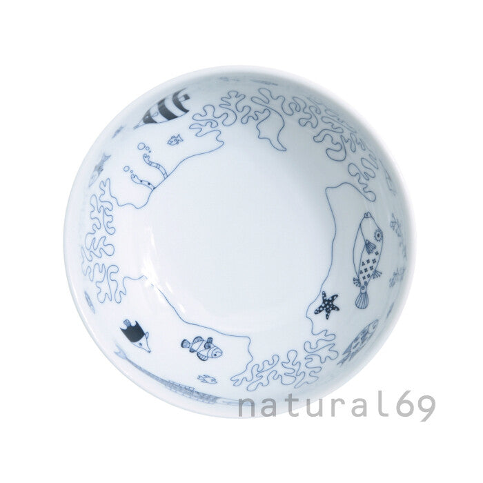 natural69 cocomarine 海洋圖案小丼碗 波佐見燒 日本製 Japan E-Shop