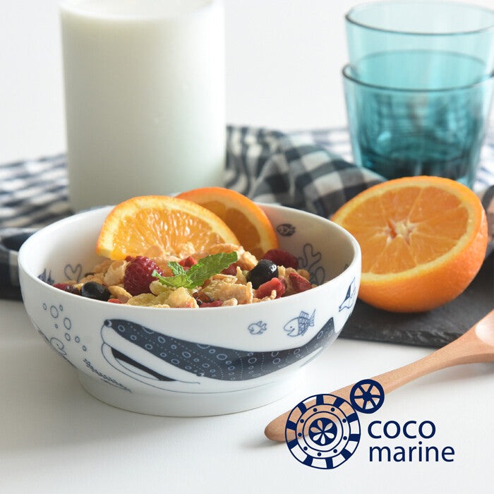 natural69 cocomarine 海洋圖案小丼碗 波佐見燒 日本製 Japan E-Shop