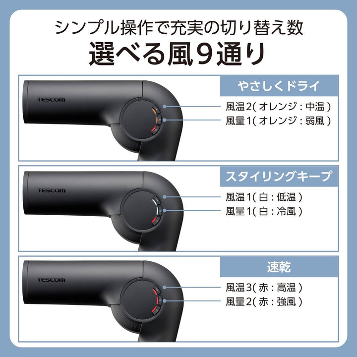 自用推薦 日本海外對應 負離子吹風機 TESCOM TD860A-K 高速 BLDC 極輕量摺疊型 Japan E-Shop