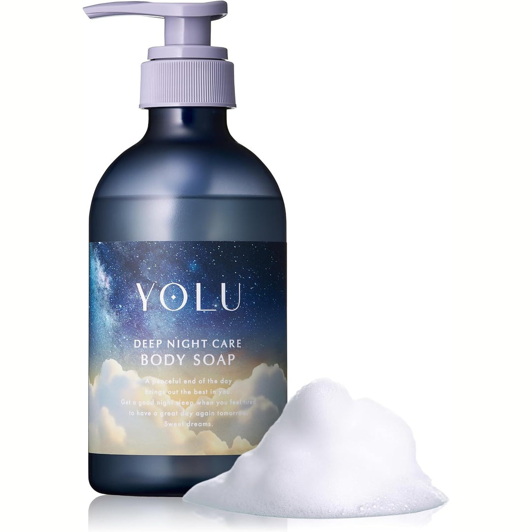 YOLU 寧靜舒緩護膚沐浴乳 440ml ｜ 加強滋潤型 ｜ 依蘭與琥珀香調 Japan E-Shop