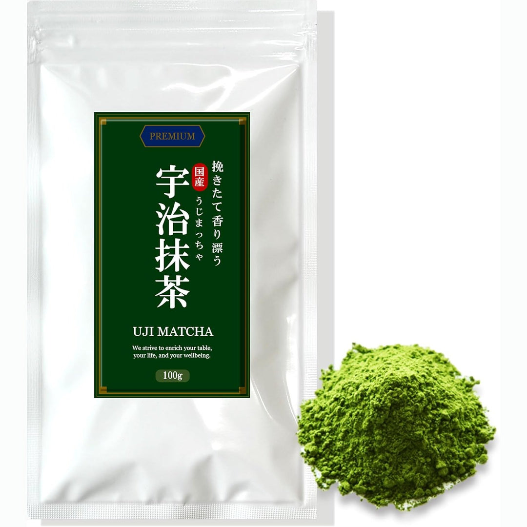 頂級純天然宇治抹茶粉 100g ｜ 烘焙製菓與抹茶拿鐵首選 ｜ 色澤濃郁 ‧ 無添加 Japan E-Shop