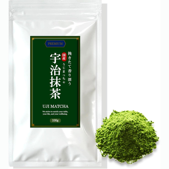 頂級純天然宇治抹茶粉 100g ｜ 烘焙製菓與抹茶拿鐵首選 ｜ 色澤濃郁 ‧ 無添加 Japan E-Shop