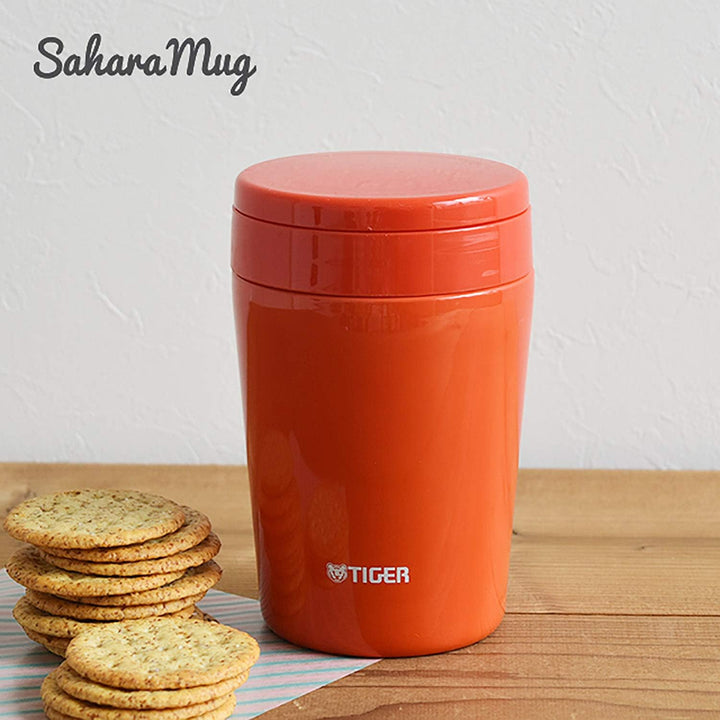 虎牌 TIGER Thermos 廣口真空保溫湯罐 380ml｜靛藍色｜辣椒紅 Japan E-Shop