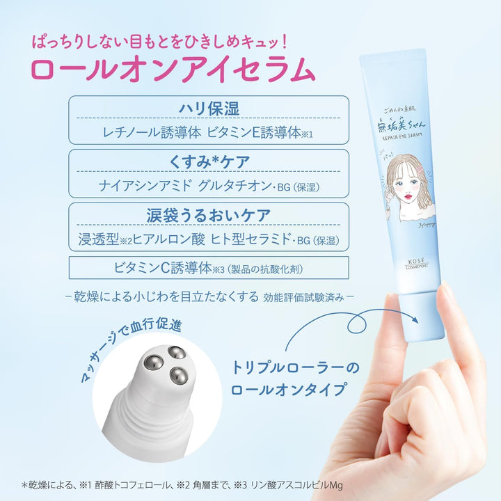 日本Kose Cosmeport Repair Eye Serum 去腫滾珠素肌眼部精華 Japan E-Shop