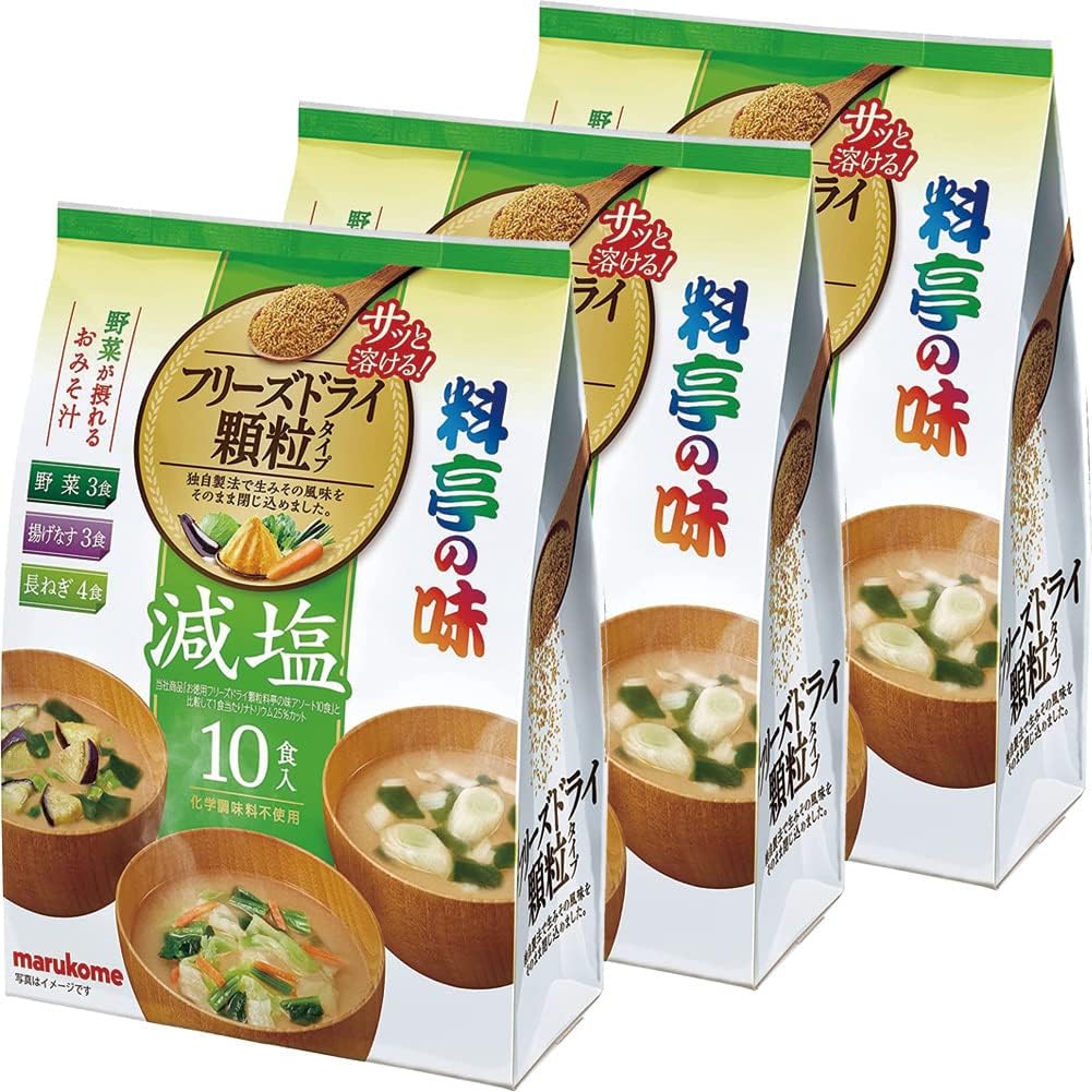 日本製 MARUKOME 餐廳風味低鹽什錦即食味噌湯 10 餐 減鹽25% 低鈉 Japan E-Shop