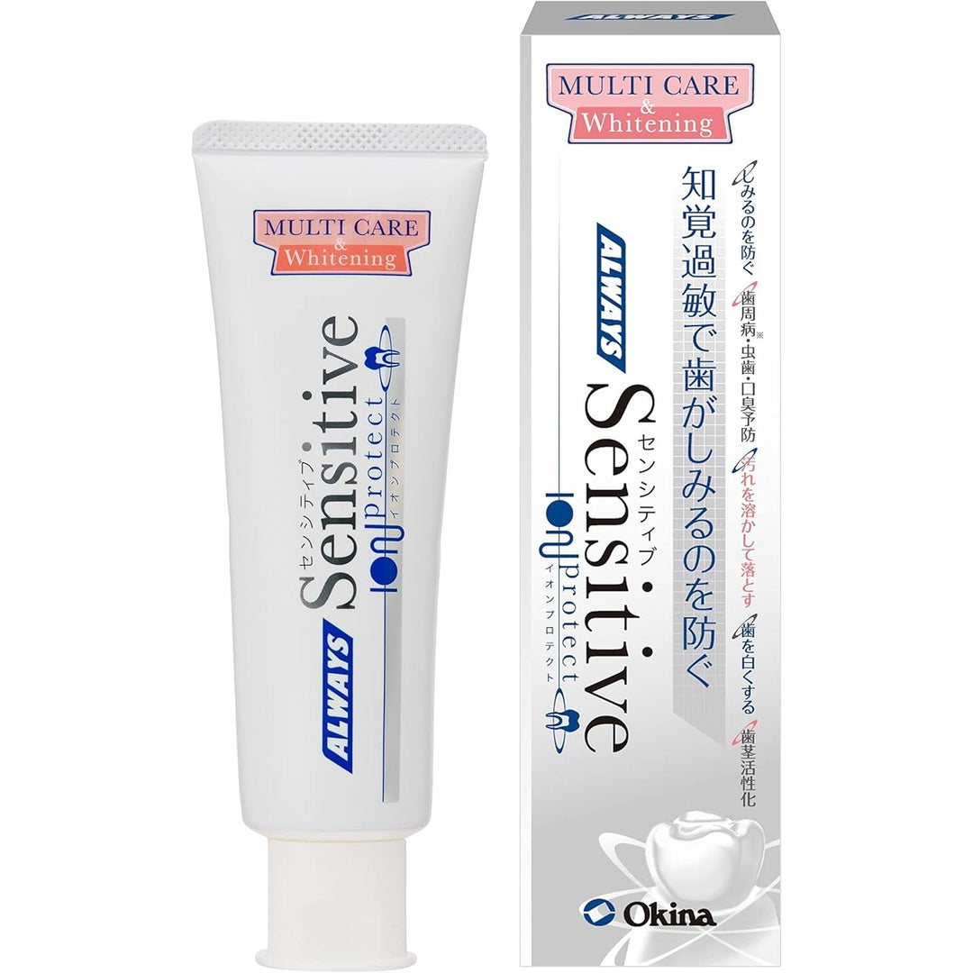 ALWAYS Sensitive Multi-Care Whitening 專業全效抗敏美白牙膏 110g 舒緩知覚過敏 牙周病預防 溫和美白 Japan E-Shop